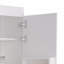 Armoire à double porte Pantry, cinq tablettes, trois tablettes de porte intérieures