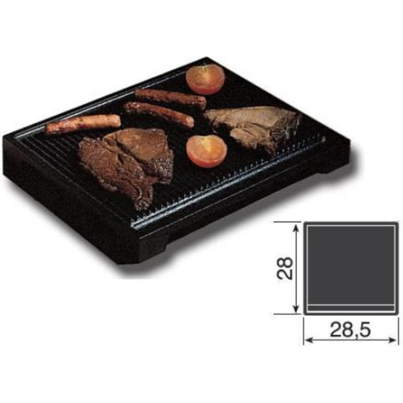 Plaque de cuisson en fonte plate ILVE, H 1 po x l 11 po x P 11 po
