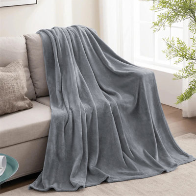 Ultra Soft Plush Faux Fur Reversible Fleece Blanket