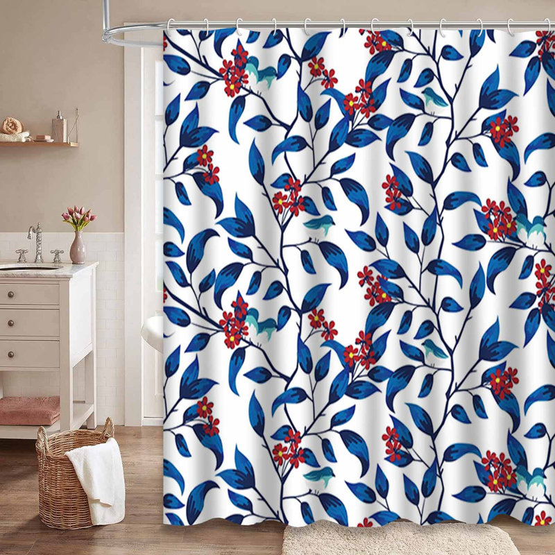 Rideau de douche avec 12 crochets, L 72 po x l 72 po