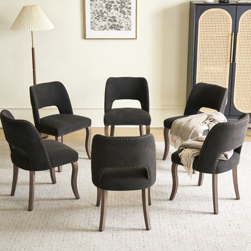 Ensemble de 6 chaises de salle à manger Modern, Beige