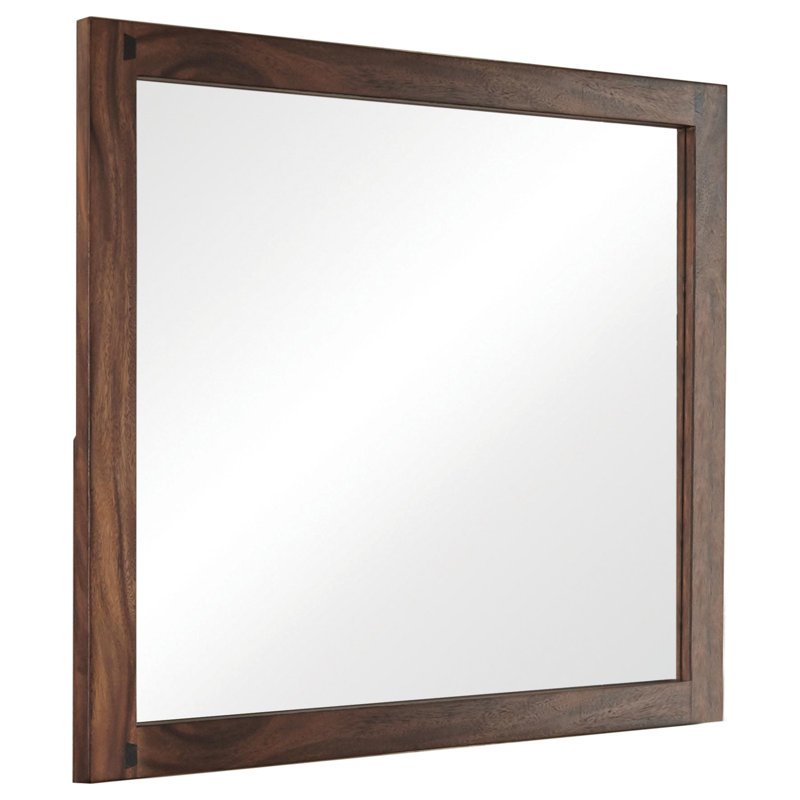 Solid And Engineered Wood Flat Wall Mirror