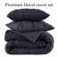 Pintuck Microfiber Duvet Cover Set with Pillowcases – Pleated Textured Bedding, Soft Luxury Quilt Cover, Breathable All-Season Comforter Cover, Modern Hotel Style Bed Set-123796614-123796611
