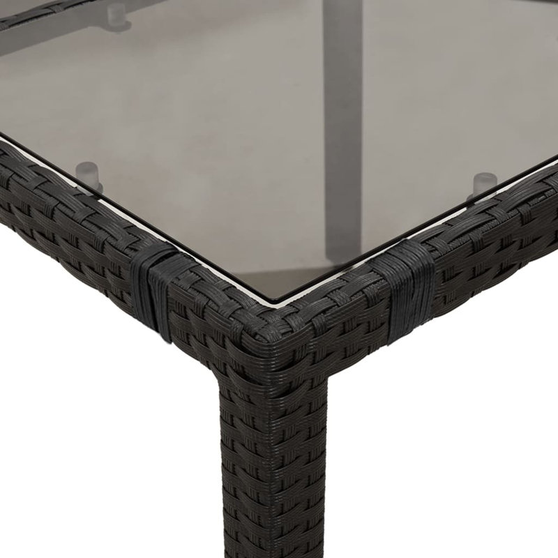 Garden Dining Set, Black