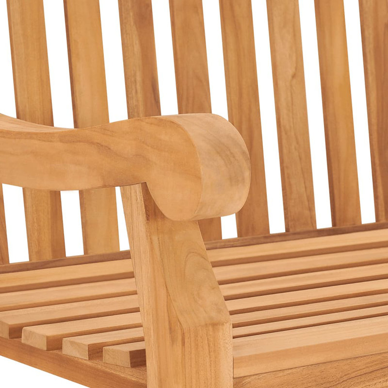Banc de jardin en teck Stamatina, Vert vif