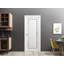 Dalle de porte blanche standard en verre givré Planum-87389683