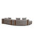 Upholstered Curved Sectional-1850098550