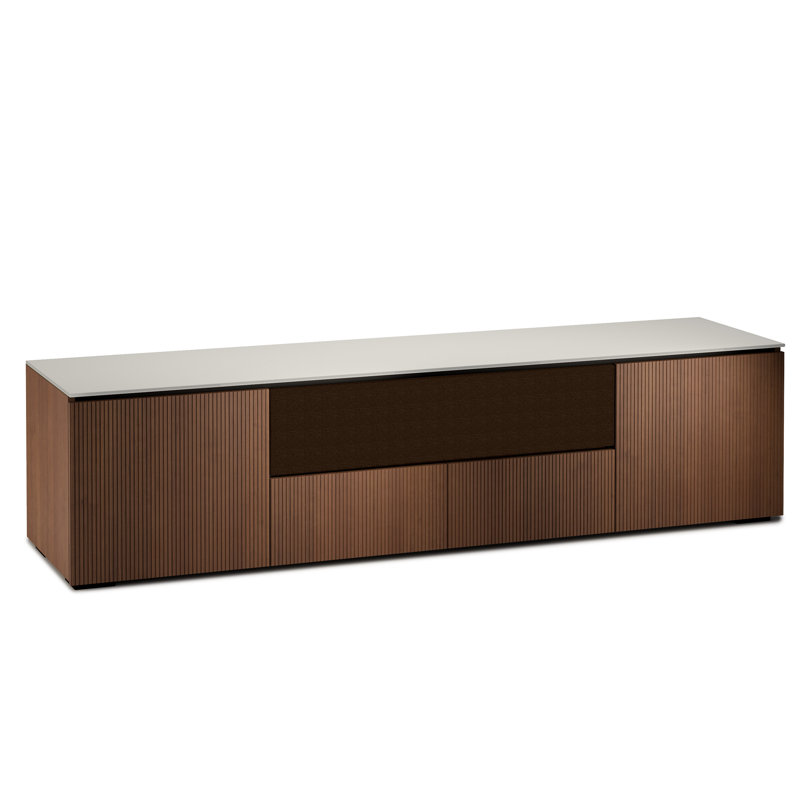 Manhattan 245, Medium Walnut, Matte Taupe, Speaker-Integrated Cabinet - MW/TG