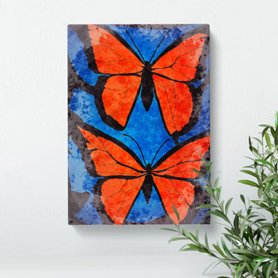 Watercolour Butterflies No.1 - Wrapped Canvas