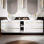 140mm Double Bathroom Vanity with Ceramic Basin