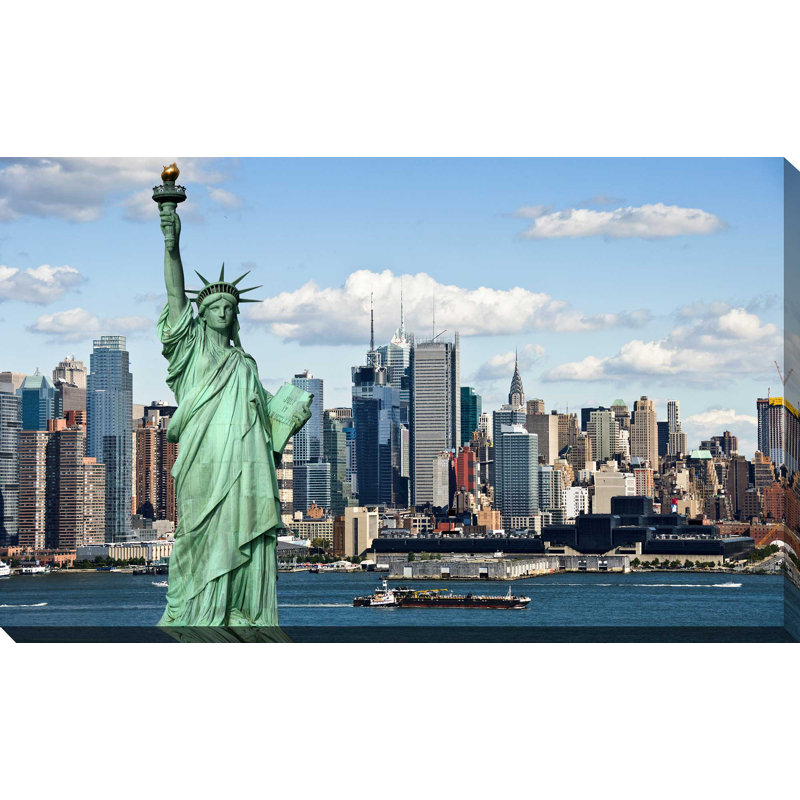 « lady liberty, crème », reproduction de photo sur toile, H 18 po x l 30 po x P 1 po