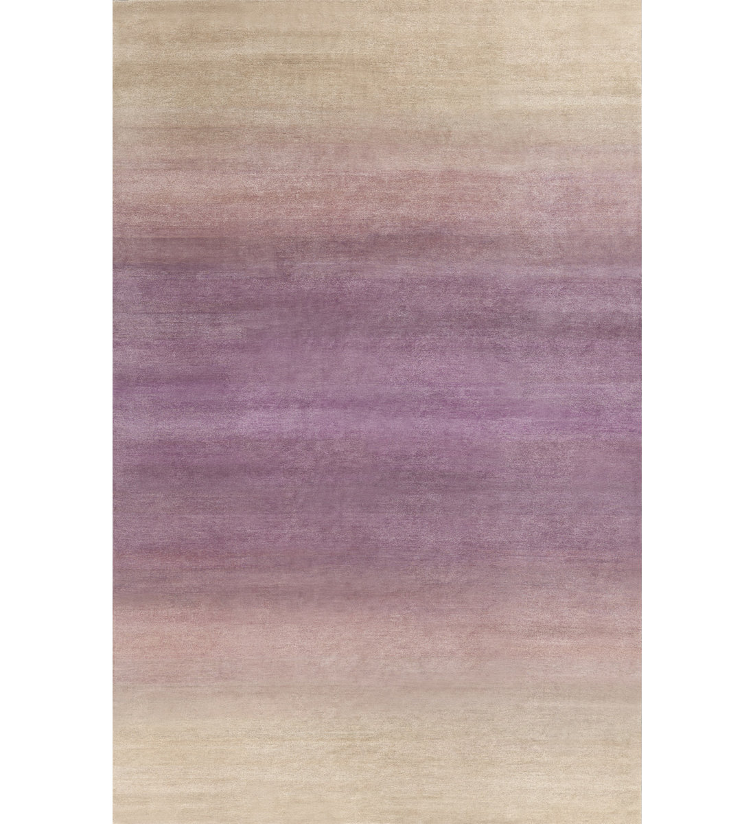Fade Rug New Moon Rugs Fade Ombre Hand-Knotted Natural Fibers/Silk/Wool Area Rug ...