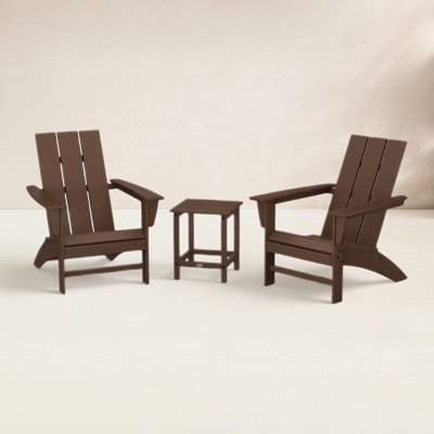 Modern Adirondack 3 Piece Seating Group