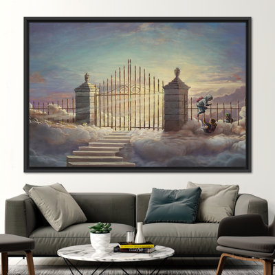 Banksy Pearly Gates Graffiti Artwork - Street Style Wall Decor for Modern Home Interiors