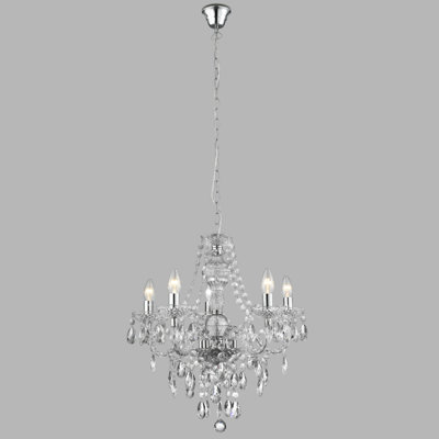 Lustre style chandelier 5 lumières Kelly