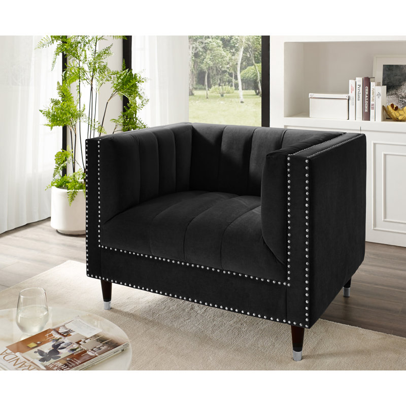 Fauteuil club Milton, Noir