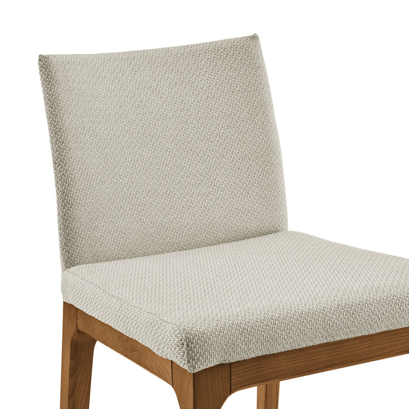 Upholstered Counter Stool with Solid Wood Frame, Counter Stool (26" Seat Height), Cardiff Cream Fabric