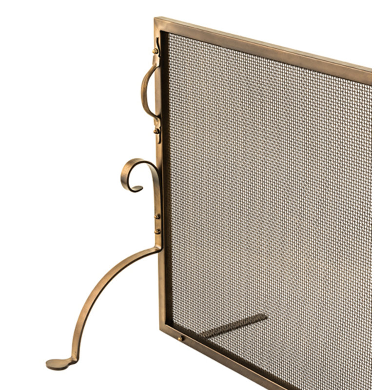 Prime 29" Height 1 Panel Steel Fireplace Screen