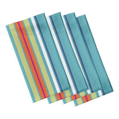 Alissiya Polyester Striped Square Napkin