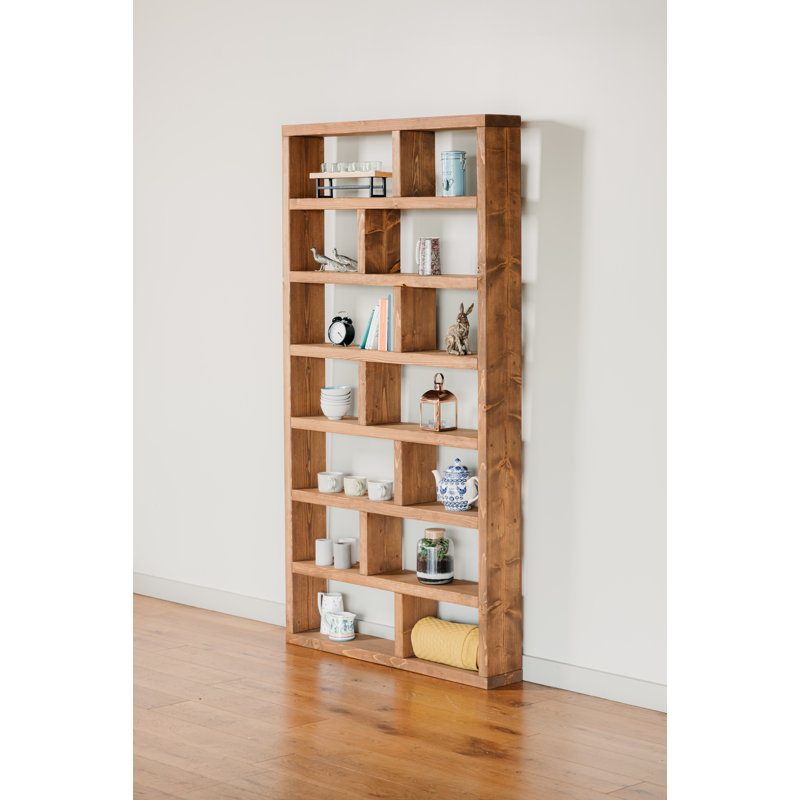 Badlands Solid Wood Library Bookcase, 211 H x 83 W x 19.5 D cm, Oak