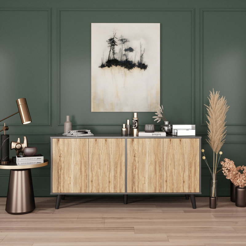 Buffet Tremolo 55 "nouveau et amélioré, Gris foncé / naturel