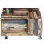 Table basse simple avec cadre en bois massif avec rangement