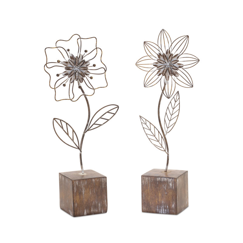 Ensemble de 2 figurines florales Wigginton