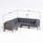 30.25'' Wide L-Shaped Patio Sectional with Cushions-2603109