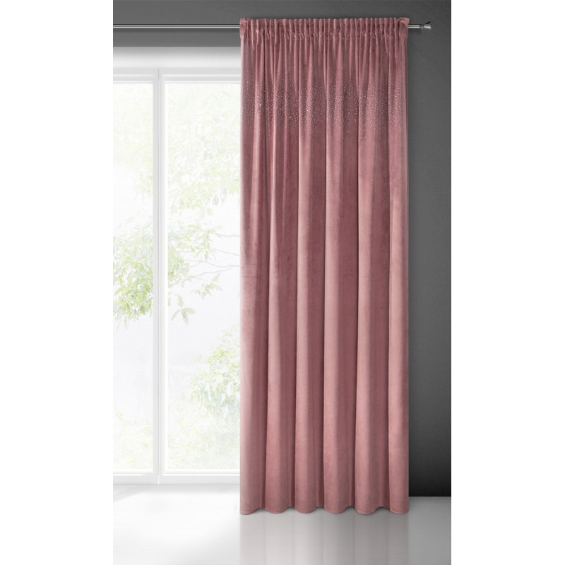Fredericksburg Blackout Curtains Single Panel, Rose