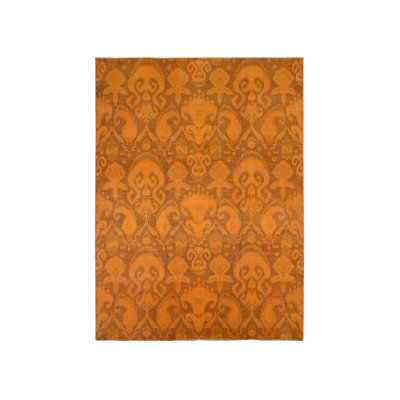 Tapis oriental rectangulaire en laine noué à la main 9 pi 1 po x 12 pi 3 po - MOA10280735