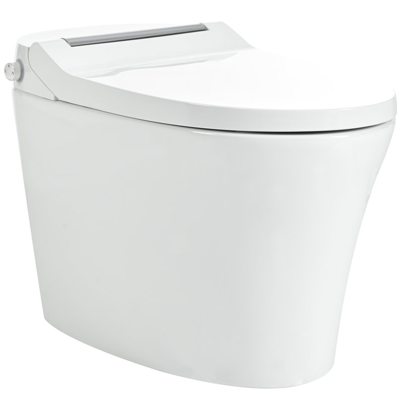 Ceramic Smart Toilet With Foot Sensor Flush & Night Auto Function Long-Lasting Material