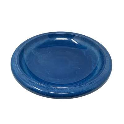 Birds and Beyond 19"D Fiber Clay Birdbath Bowl Ahlers Collection