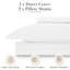 Ensemble de housse de couette Southshore Fine Linens Southshore Basics en blanc, literie en microfibre à double brossage 90 g / m² avec fermeture à glissière cachée et attaches d'angle, 2 très grandes taies décoratives, très grand / très grand californien-1947770599-1947736097