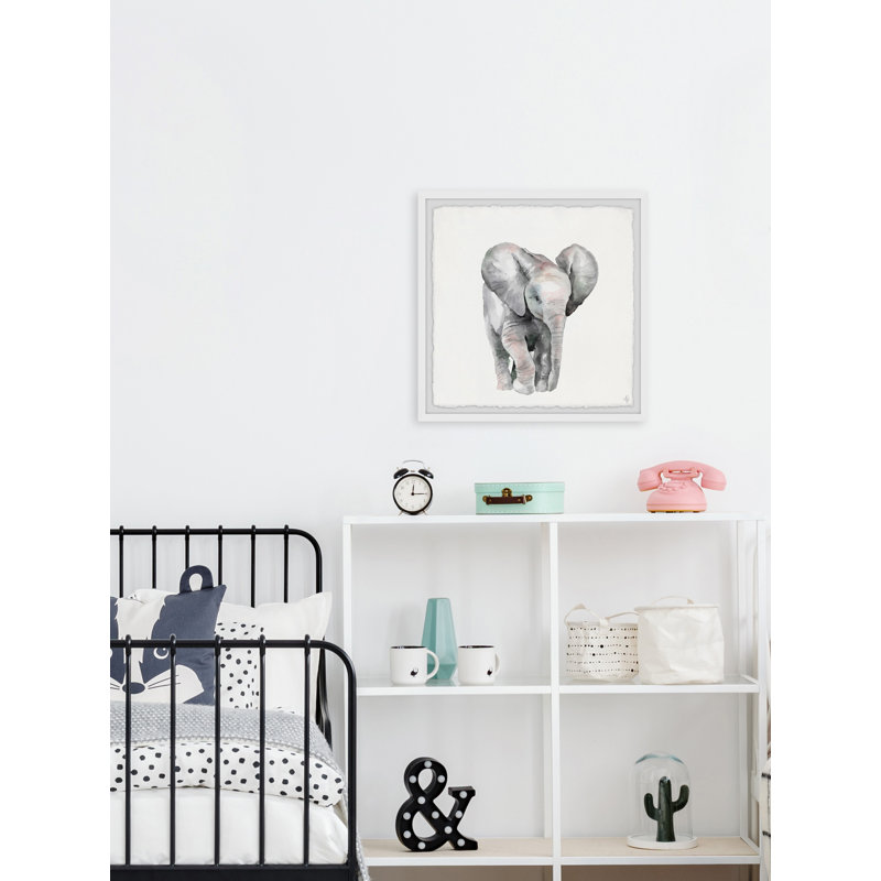 Jabari Lonely Elephant - Print, 41cm H x 41cm W