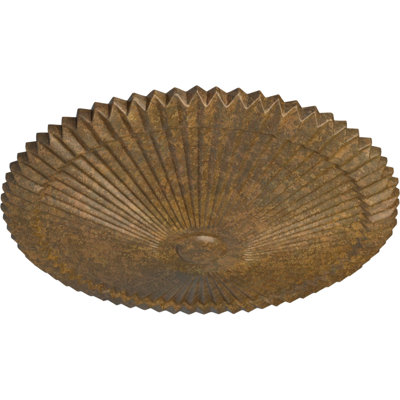 Endurathane Shakuras Ceiling Medallion, 24"OD x 3"P (Fits Canopies up to 5"), Hand-Painted Rubbed Bronze Finish
