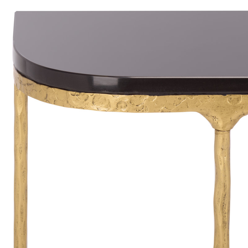 Janowsky Metal Console Table, Black