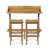 Bushnell Solid Wood Bar Set with Stools-27764960