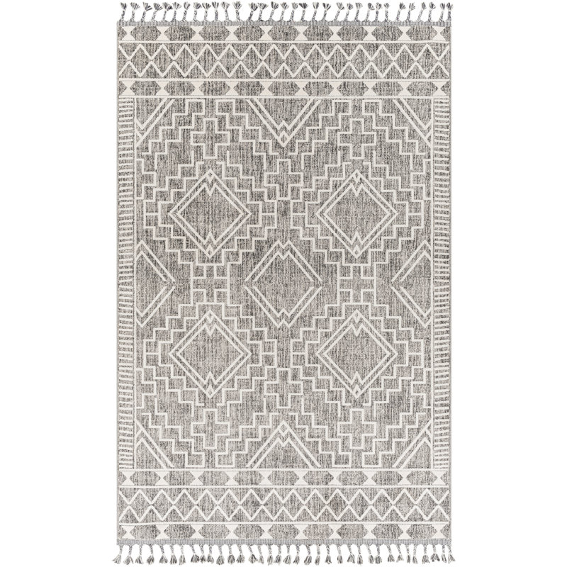 Anfaniola Geometric Indoor Rug, Rectangle 6'7" x 9'