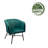 Daevin 17.34'' H Velvet Upholstered Armchair-992326549