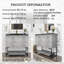 Ensemble de meuble-lavabo simple 35,16 po avec surface solide Rithi-825683816