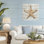 Étoile de mer sur toile Shiplap, design par Amber Sterling