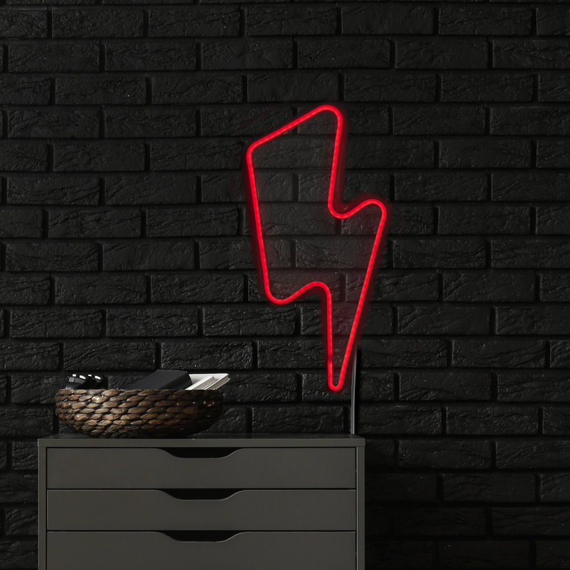 Enseigne lumineuse 18,75 "à DEL néon rouge