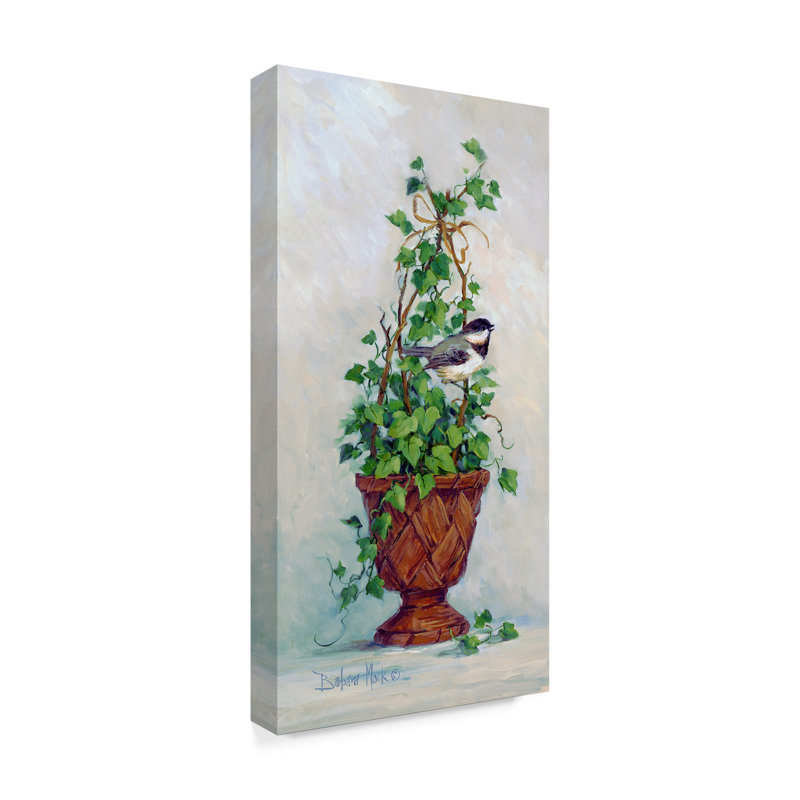 « ivy topiaire », reproduction de peinture à l’acrylique sur toile tendue, H 32 po x l 16 po x P 2 po
