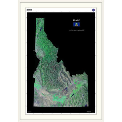 " Idaho - USGS State Mosaic " Print