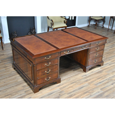 Ceballos Solid Wood Base Executive Desk