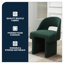 Fauteuil décoratif à dossier ouvert et courbé Dibri-486627566