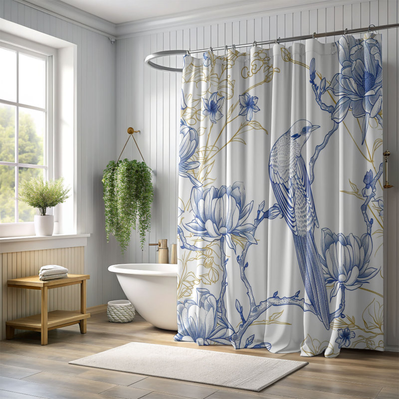 Rideau de douche Waly, H 74 po x l 35 po