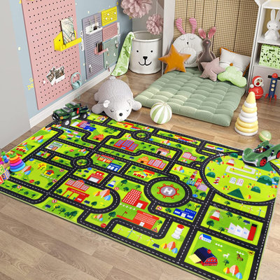 Geometric Machine Printed Area Rug