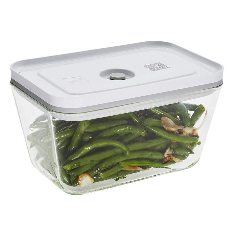 Fresh & Easy Glass Airtight Meal Prep 2.11 Qt Food Storage Container