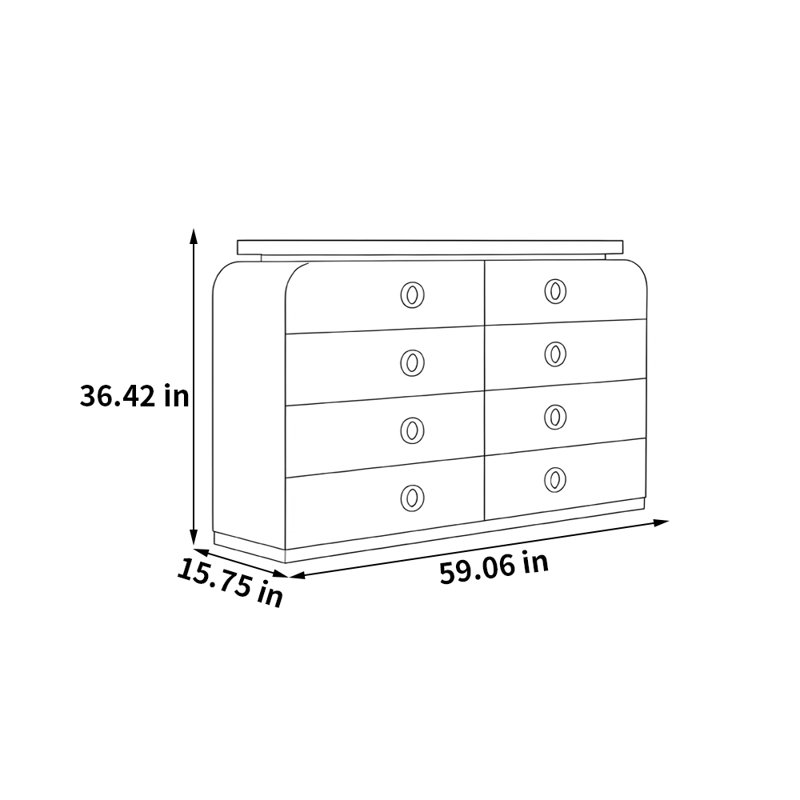 Buffet de rangement moderne et minimaliste